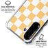 Yellow and White Checkerboard Galaxy A36 5G Clear Case
