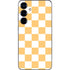 Yellow and White Checkerboard Galaxy S24 Skin