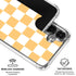 Yellow and White Checkerboard Galaxy S26 Clear Case