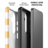 Yellow and White Checkerboard Galaxy S26 Impact Case