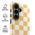 Yellow and White Checkerboard Galaxy S26 Plus Impact Case