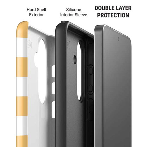 Yellow and White Checkerboard Galaxy S26 Plus Impact Case