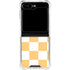 Yellow and White Checkerboard Galaxy Z Flip6 Clear Case
