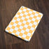 Yellow and White Checkerboard Apple iPad Skin