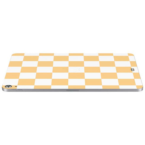 Yellow and White Checkerboard Apple iPad Air Skin