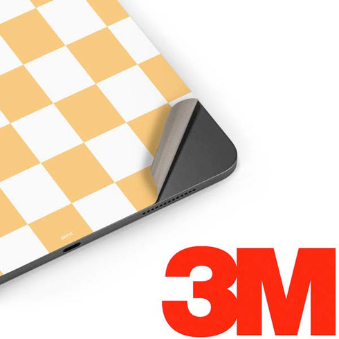 Yellow and White Checkerboard Apple iPad Pro Skin