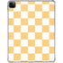 Yellow and White Checkerboard iPad Pro 11in (2024) Clear Case