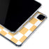 Yellow and White Checkerboard iPad Cases
