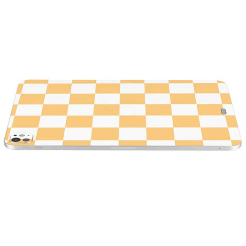 Yellow and White Checkerboard iPad Pro 13in M4 (2024) Skin