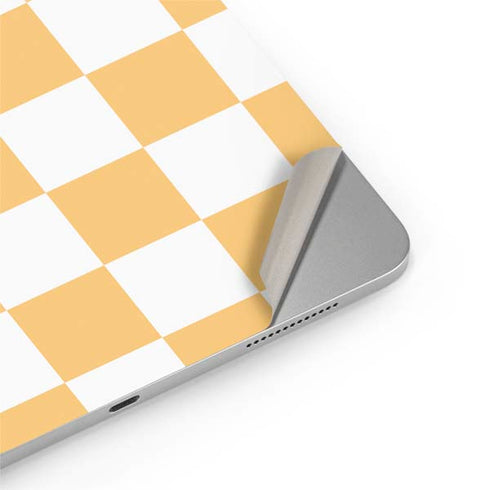 Yellow and White Checkerboard iPad Pro 13in M4 (2024) Skin