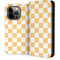 Yellow and White Checkerboard iPhone 13 Pro Folio Case