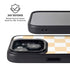 Yellow and White Checkerboard iPhone 14 Plus Kickstand Case