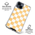Yellow and White Checkerboard iPhone 15 Clear Case
