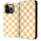 Yellow and White Checkerboard iPhone 15 Pro Folio Case