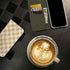 Yellow and White Checkerboard iPhone 15 Pro Folio Case