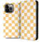 Yellow and White Checkerboard iPhone 15 Pro Max Folio Case