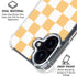 Yellow and White Checkerboard iPhone 16 Clear Case