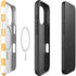 Yellow and White Checkerboard iPhone 16 Plus Magsafe Impact Case