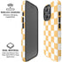 Yellow and White Checkerboard iPhone 16 Pro Magsafe Impact Case