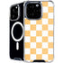 Yellow and White Checkerboard iPhone 16 Pro Max MagSafe Case