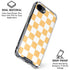 Yellow and White Checkerboard iPhone 16e Clear Case