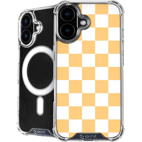 Yellow and White Checkerboard iPhone 17 MagSafe Case