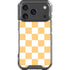 Yellow and White Checkerboard iPhone 18 Pro Clear Case