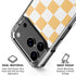 Yellow and White Checkerboard iPhone 18 Pro Clear Case