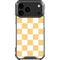 Yellow and White Checkerboard iPhone 18 Pro Max Clear Case