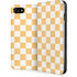 Yellow and White Checkerboard iPhone Cases