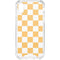Yellow and White Checkerboard iPhone XS Clear Case