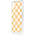Yellow and White Checkerboard iPhone XS Clear Case
