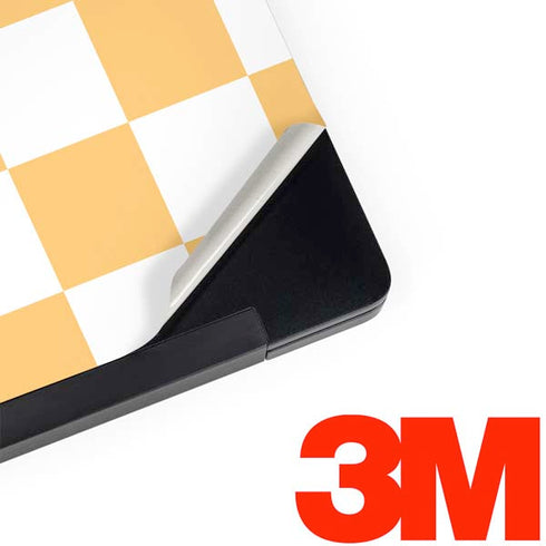 Yellow and White Checkerboard Dell Latitude Skin