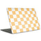 Yellow and White Checkerboard MacBook Skins