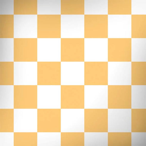 Yellow and White Checkerboard MacBook Skins
