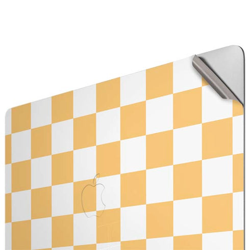 Yellow and White Checkerboard Apple MacBook Pro 16-inch Skin