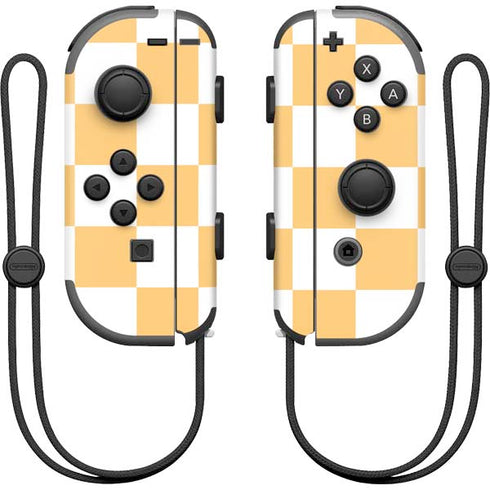 Yellow and White Checkerboard Nintendo Skins