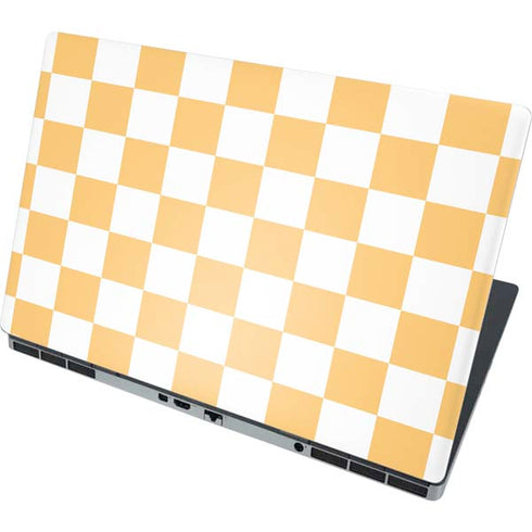 Yellow and White Checkerboard Dell Precision Skin
