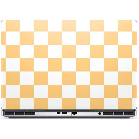 Yellow and White Checkerboard Dell Precision Skin