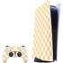 Yellow and White Checkerboard PlayStation PS5 Skins
