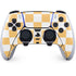 Yellow and White Checkerboard PS5 DualSense Edge Pro Controller Skin