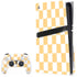 Yellow and White Checkerboard PS5 Pro Disk Bundle Skin