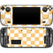 Yellow and White Checkerboard Steam Deck Handheld Gaming Computer OLED Skin