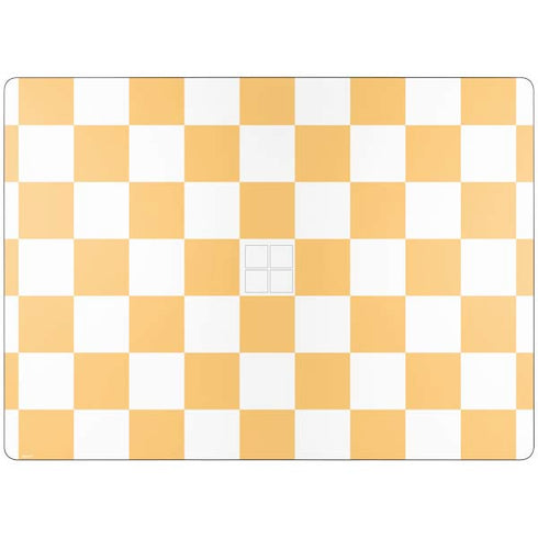 Yellow and White Checkerboard Surface Laptop 7 13.8in Skin