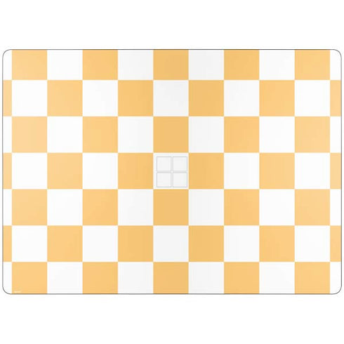 Yellow and White Checkerboard Surface Laptop 7 15in Skin