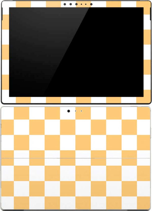 Yellow and White Checkerboard Surface Pro (2017) Skin