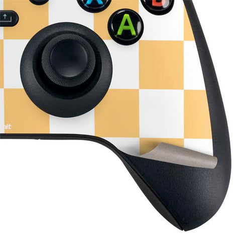 Yellow and White Checkerboard XBox Series X Digital Edition Bundle Skin