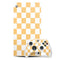 Yellow and White Checkerboard Xbox Series X Skins