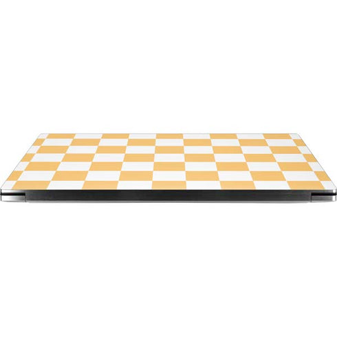 Yellow and White Checkerboard Dell XPS Skin