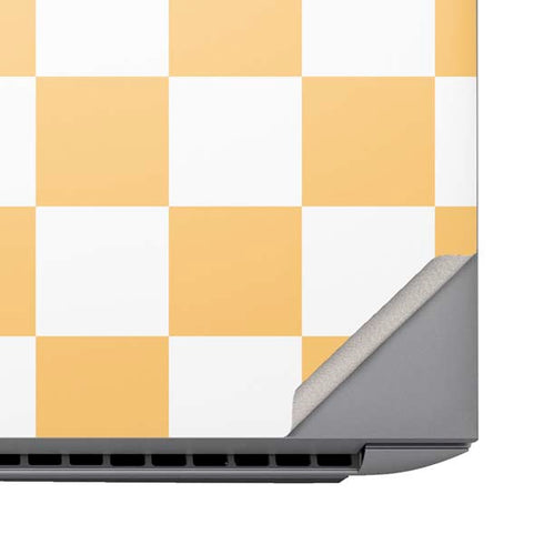 Yellow and White Checkerboard HP ZBook Fury 16 G10 Skin